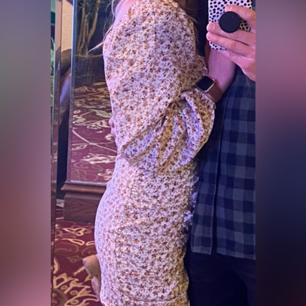 Floral Print Bodycon Dress - Picture 4 of 6